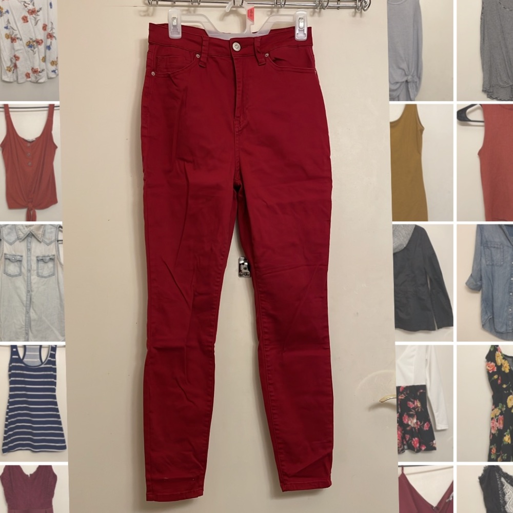 NWOT “super high” narrow waist skinny size 11/12, jegging material